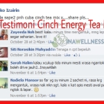 Testimoni Cinch Energy Tea Mix Shaklee: Cergas dan Cepat kurus