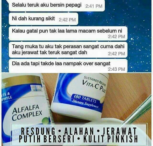 Alfalfa Shaklee Baik Untuk Resdung