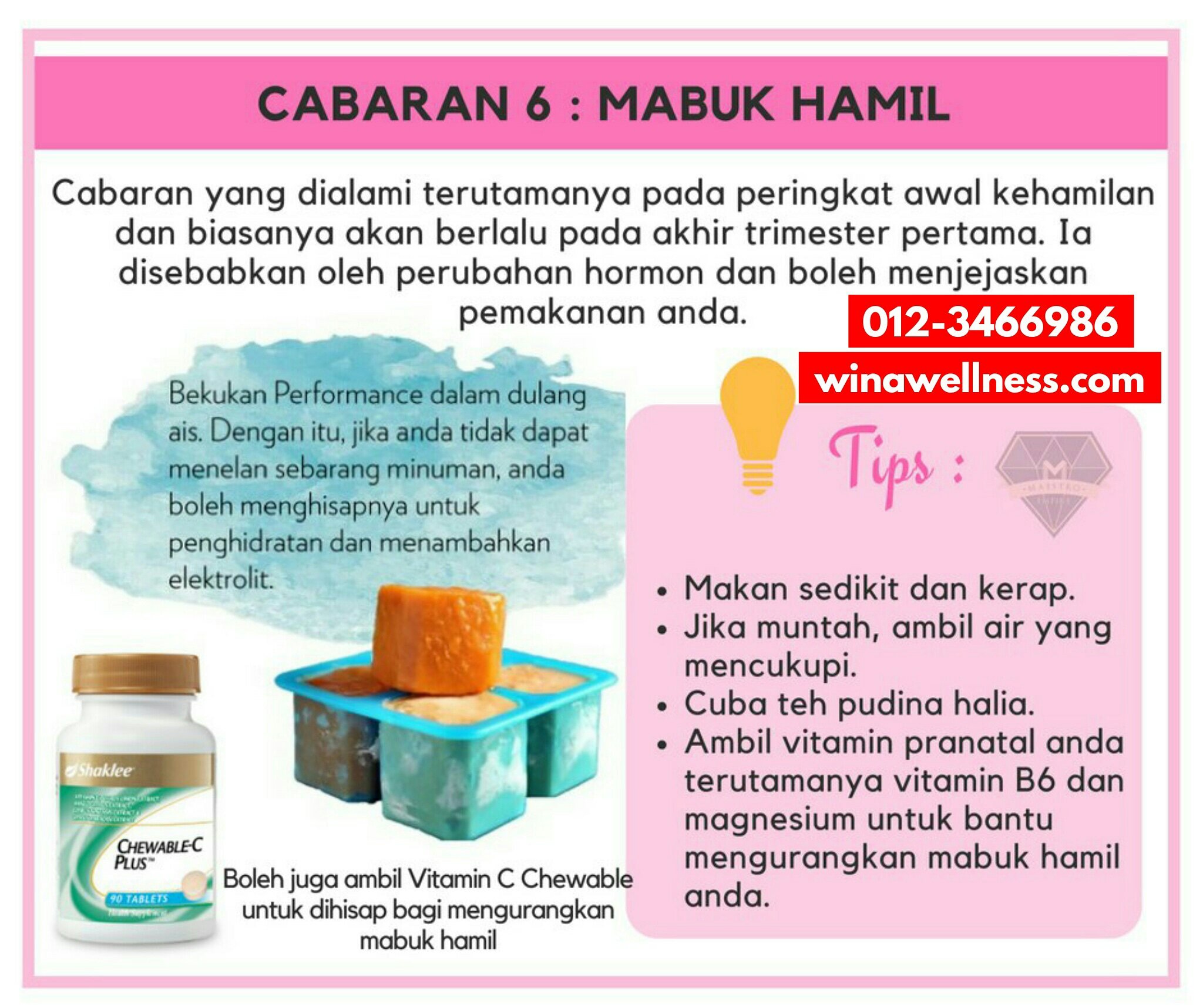 Tips Elak Mabuk Ketika Mengandung