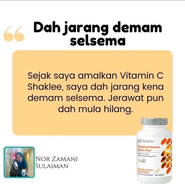 Testimoni Vitamin C Shaklee, Shaklee Bertam 0123466986
