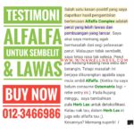 Testimoni Alfalfa Lawaskan Sembelit