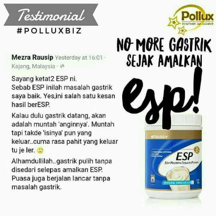 Testimoni Set Gastrik Shaklee