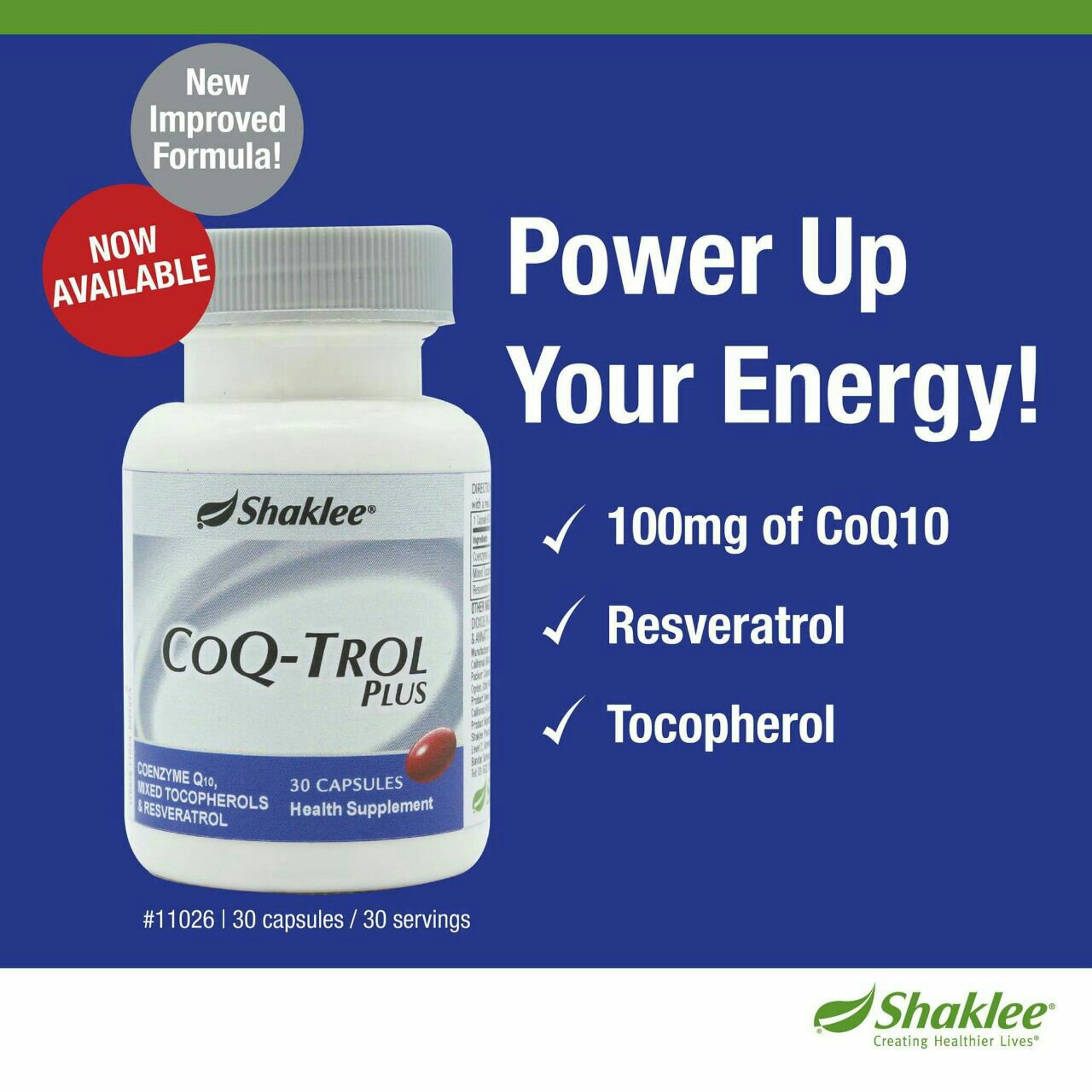 VITAMIN COQ-TROL PLUS SHAKLEE UNTUK KULIT CANTIK